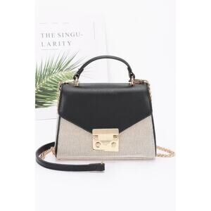 Canvas Top Handle Flap Bag